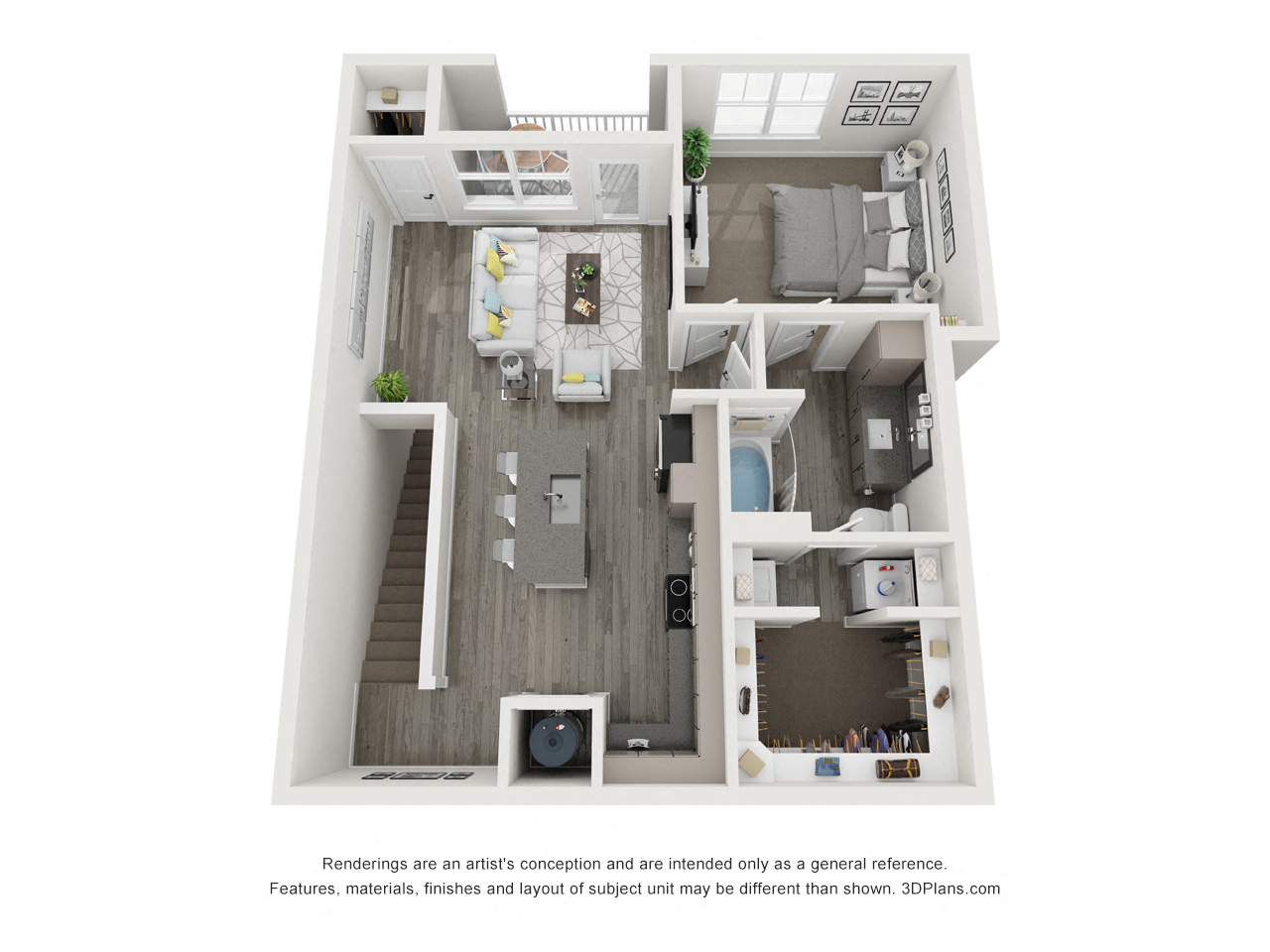 Five810 Southlands Apartments Topaz Floor Plan